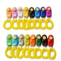 Hot selling pet trainer colorful dog training clicker